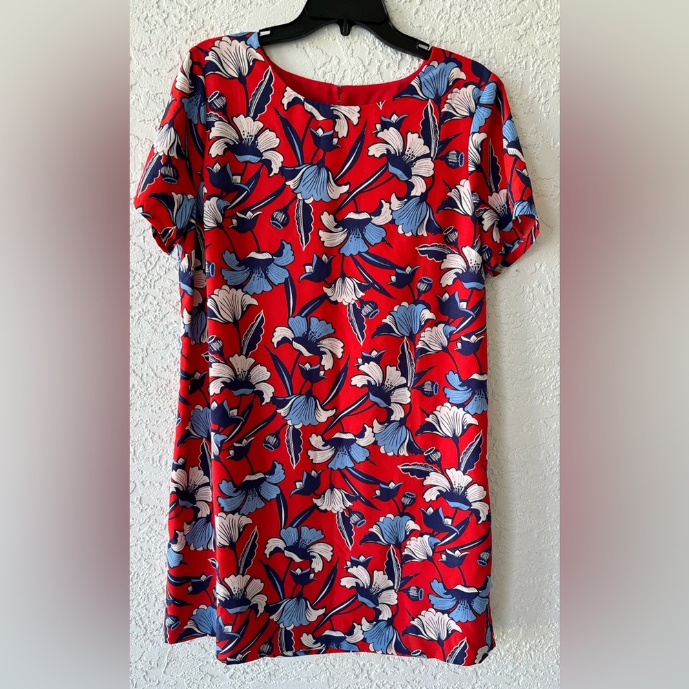 J Crew Shift RED, WHITE and BLUE